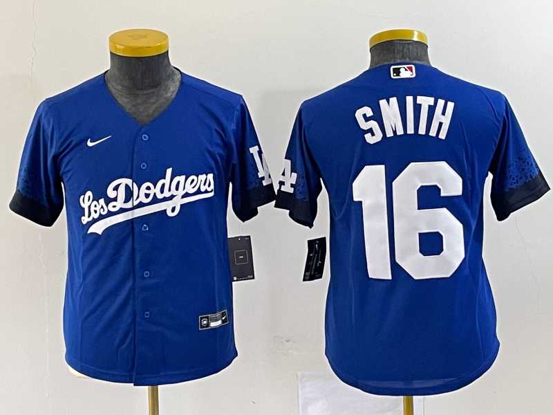 Women%27s Los Angeles Dodgers #16 Will Smith Blue Stitched Cool Base Nike Jersey->mlb womens jerseys->MLB Jersey